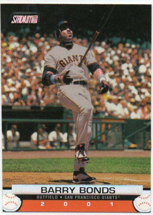 Barry Bonds #25 Baseball Cards 2001 Stadium Club