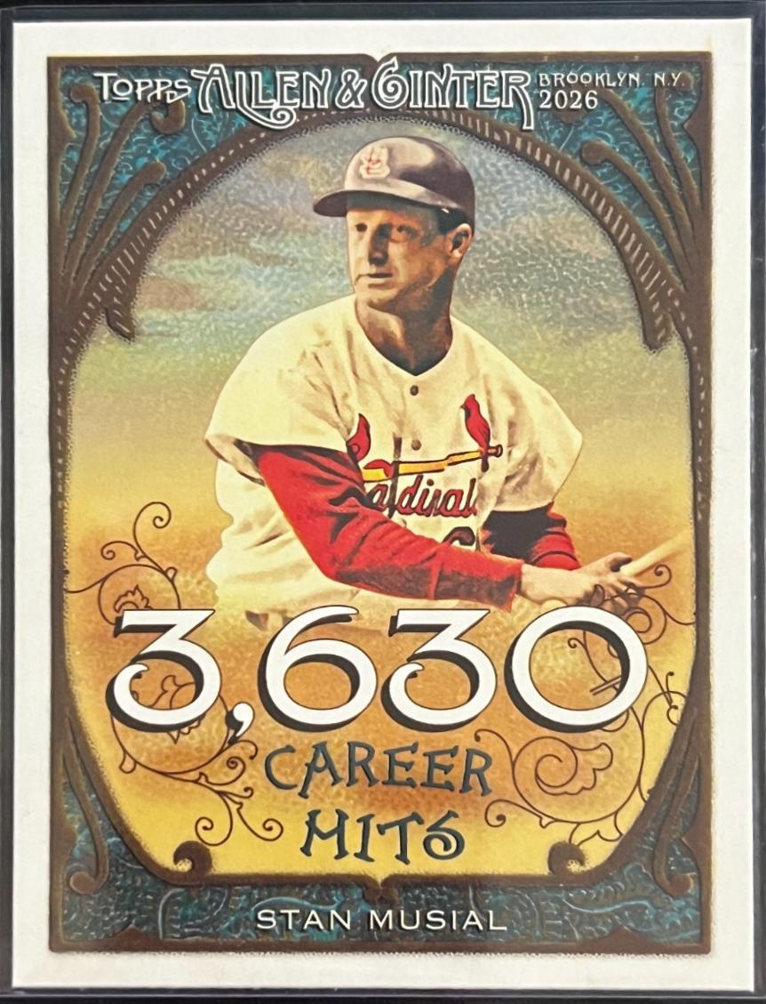Stan Musial #CR-37 2026 Onit Athlete Gravity Career 250 Baseball