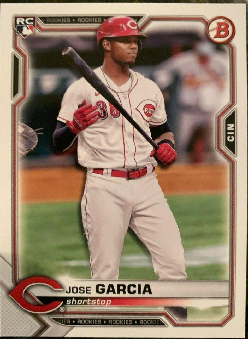 Jose Garcia #56 Baseball Cards 2021 Bowman