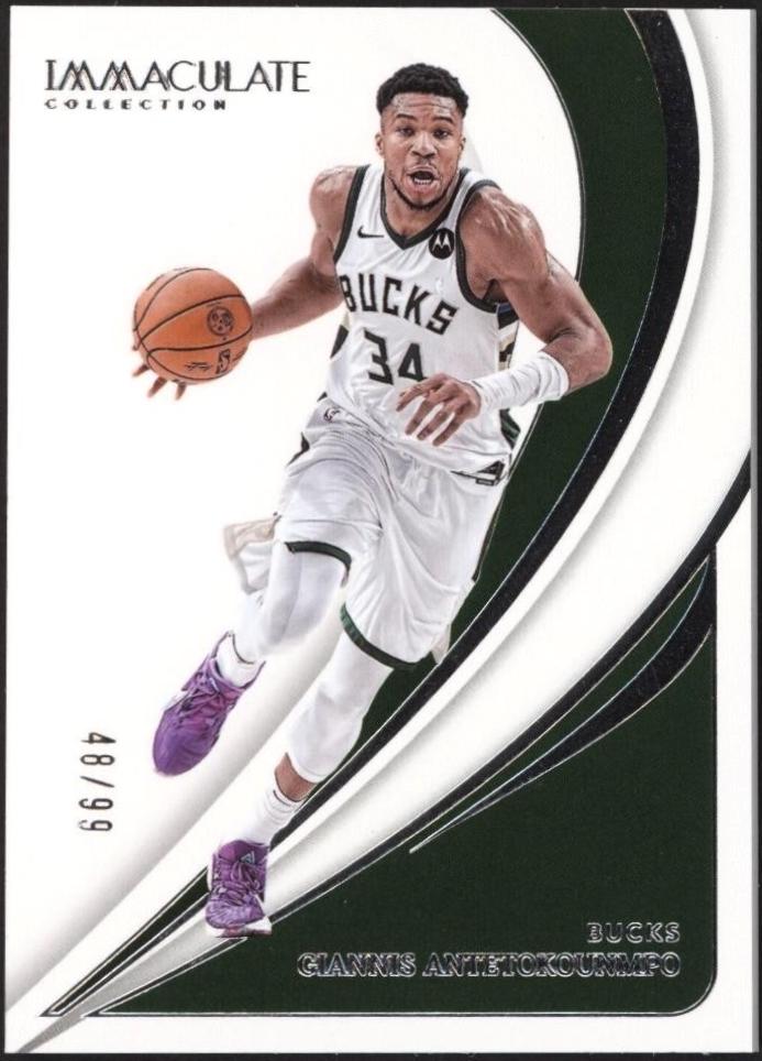 Giannis Antetokounmpo #36 Basketball Cards 2023 Panini Immaculate