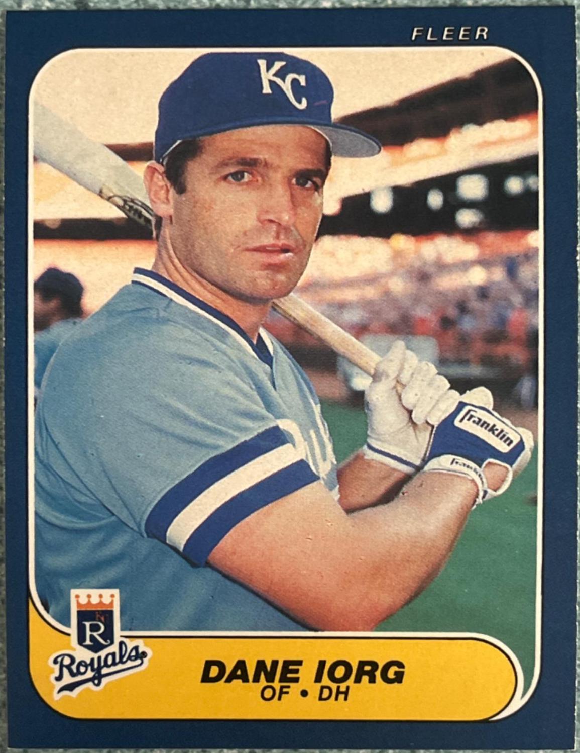 Dane Iorg #9 Baseball Cards 1986 Fleer