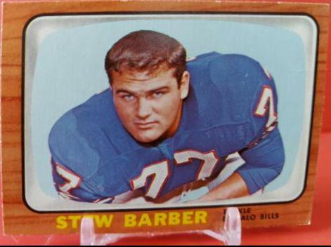 Stew Barber #16 Football Cards 1966 Topps