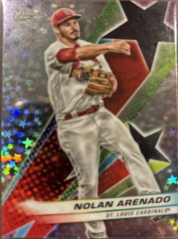 Nolan Arenado #SF-17 Baseball Cards 2024 Topps Cosmic Chrome Starfractor