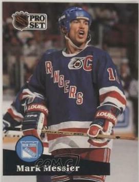 Mark Messier #439 Hockey Cards 1991 Pro Set