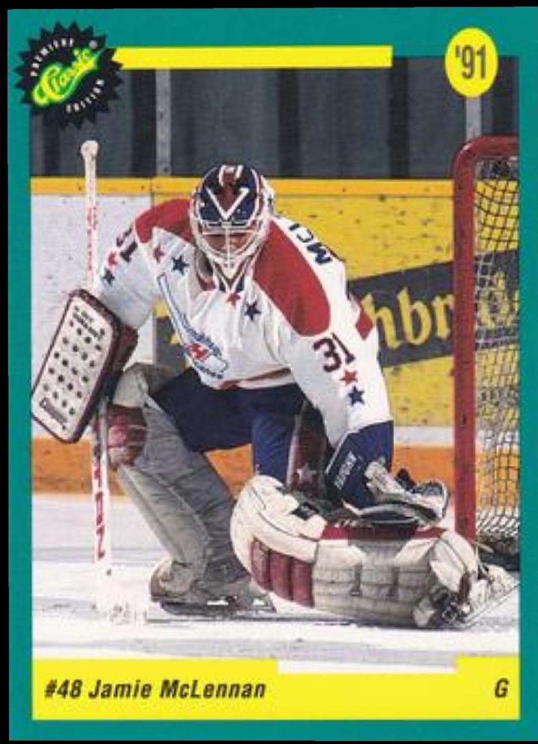 Jamie McLennan #40 Hockey Cards 1991 Classic Draft Picks Promo