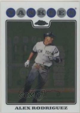 Alex Rodriguez #1 Baseball Cards 2008 Topps Chrome