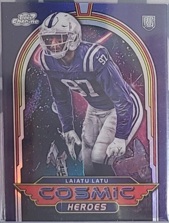 Laiatu Latu #CH-18 Football Cards 2024 Topps Cosmic Chrome Heroes