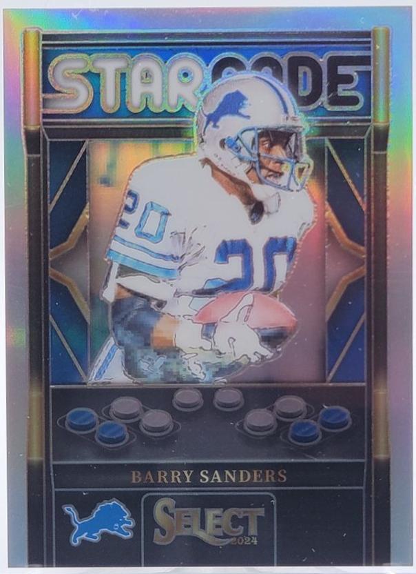 Barry Sanders #2 Football Cards 2024 Panini Select Starcade