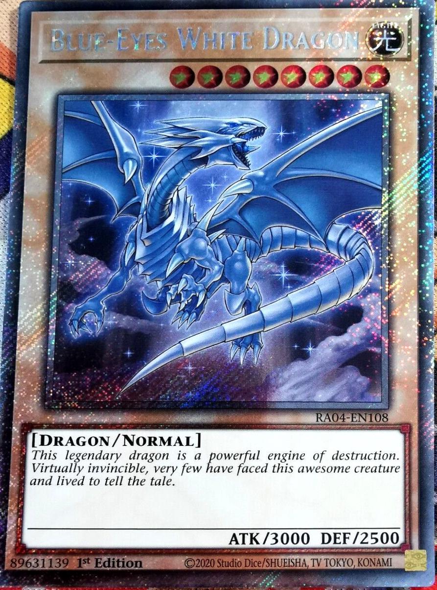 Blue-Eyes White Dragon RA04-EN108 YuGiOh Quarter Century Stampede