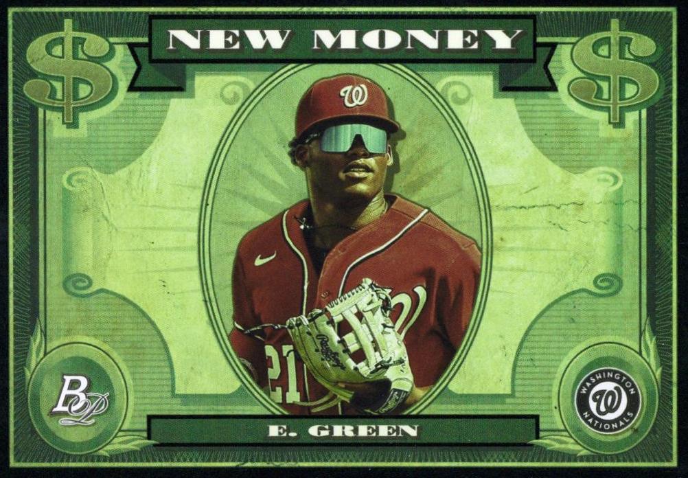 Elijah Green #NM-15 Baseball Cards 2023 Bowman Platinum New Money