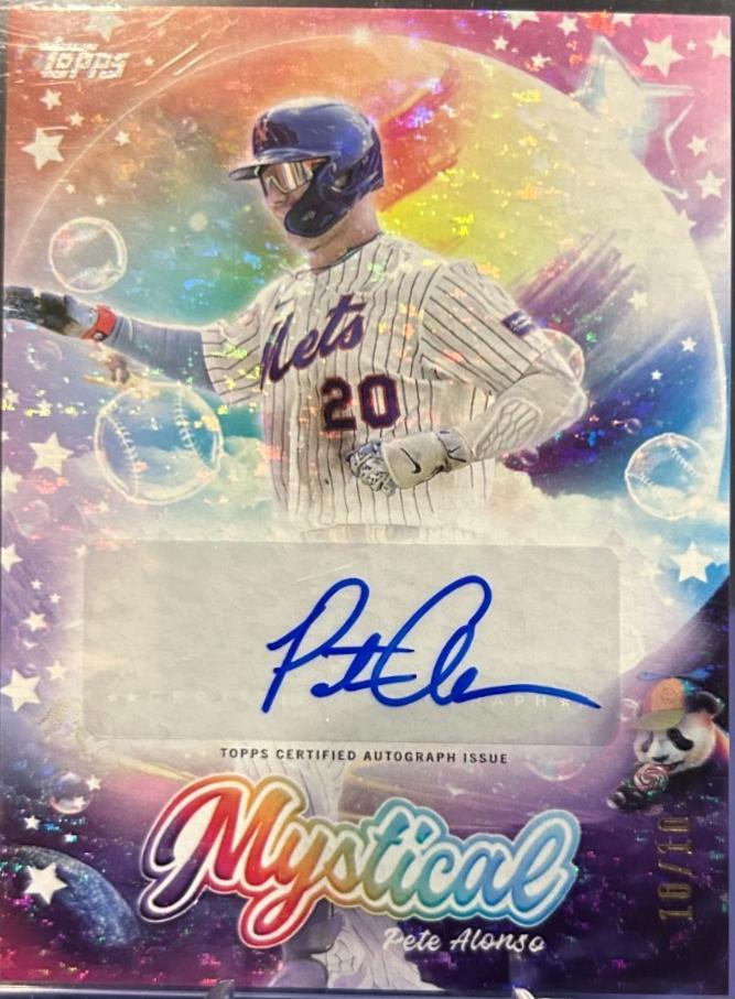 Pete Alonso #MYSA-PA Baseball Cards 2024 Topps Update Mystical Autograph