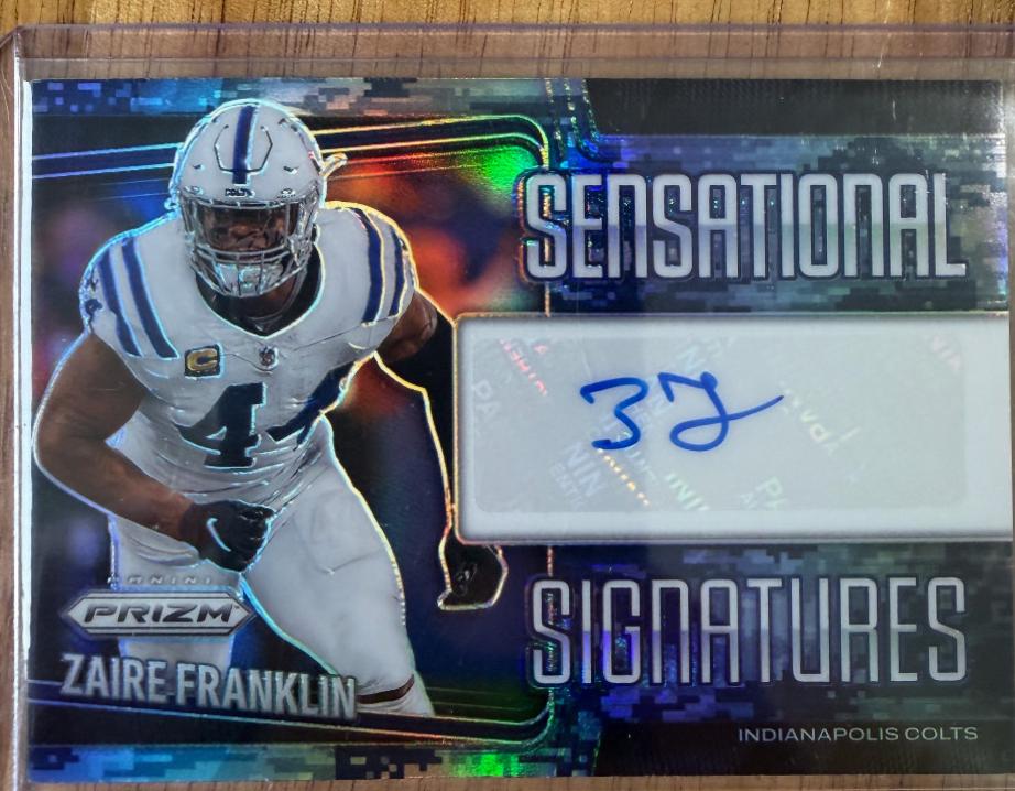 Zaire Franklin [Navy Camo] #SEN-ZFN