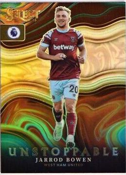 Jarrod Bowen #6 Soccer Cards 2022 Panini Select Premier League Unstoppable
