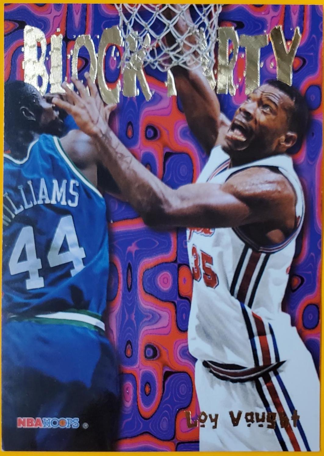 Loy Vaught #21/25 Basketball Cards 1995 Hoops Block Party