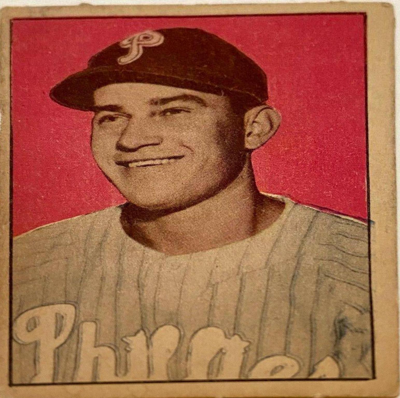 Del Ennis Baseball Cards 1952 Berk Ross