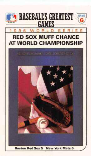 1986 World Series Game 6 #2 Baseball Cards 1989 Topps Ljn Baseball Talk