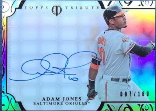 Adam Jones #TA-AJ Baseball Cards 2015 Topps Tribute Autographs