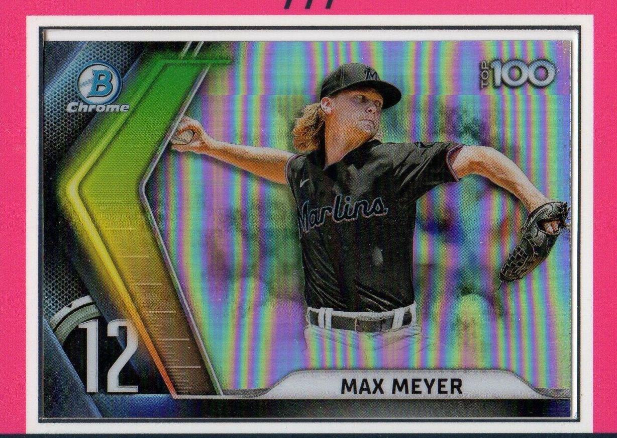 Max Meyer #BTP-12 Baseball Cards 2022 Bowman Scouts' Top 100