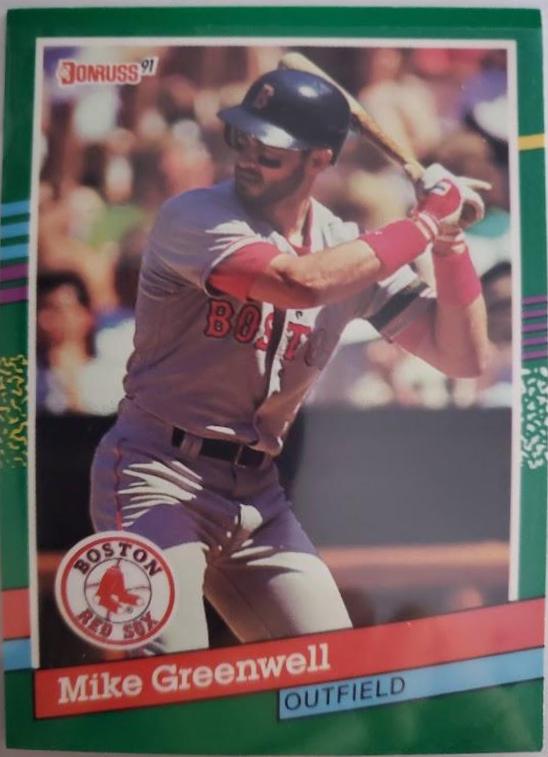Mike Greenwell #553 Baseball Cards 1991 Donruss