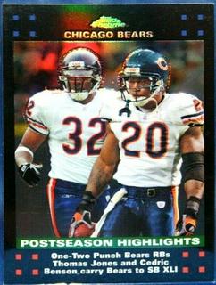 Thomas Jones, Cedric Benson
