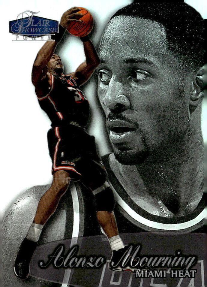 Alonzo Mourning #62 1998 Flair Showcase Basketball