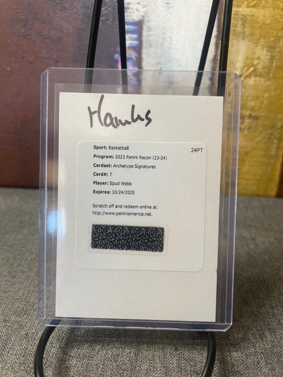 Spud Webb #AS-WEB Basketball Cards 2023 Panini Recon Archetype Signature