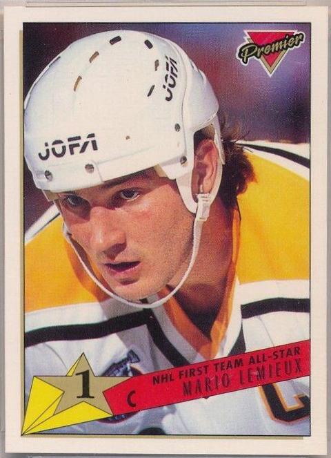 Mario Lemieux #91 Hockey Cards 1993 O-Pee-Chee Premier
