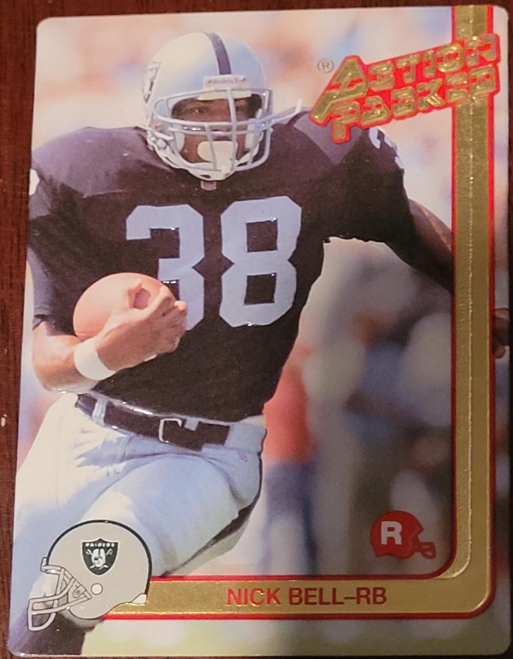 Nick Bell #29 Football Cards 1991 Action Packed Rookie Update 24KT Gold