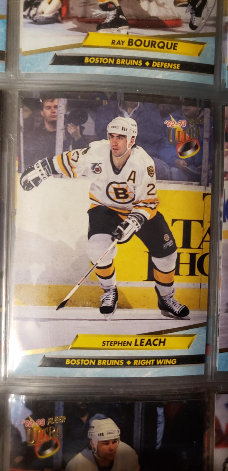 Stephen Leach #5 Hockey Cards 1992 Ultra