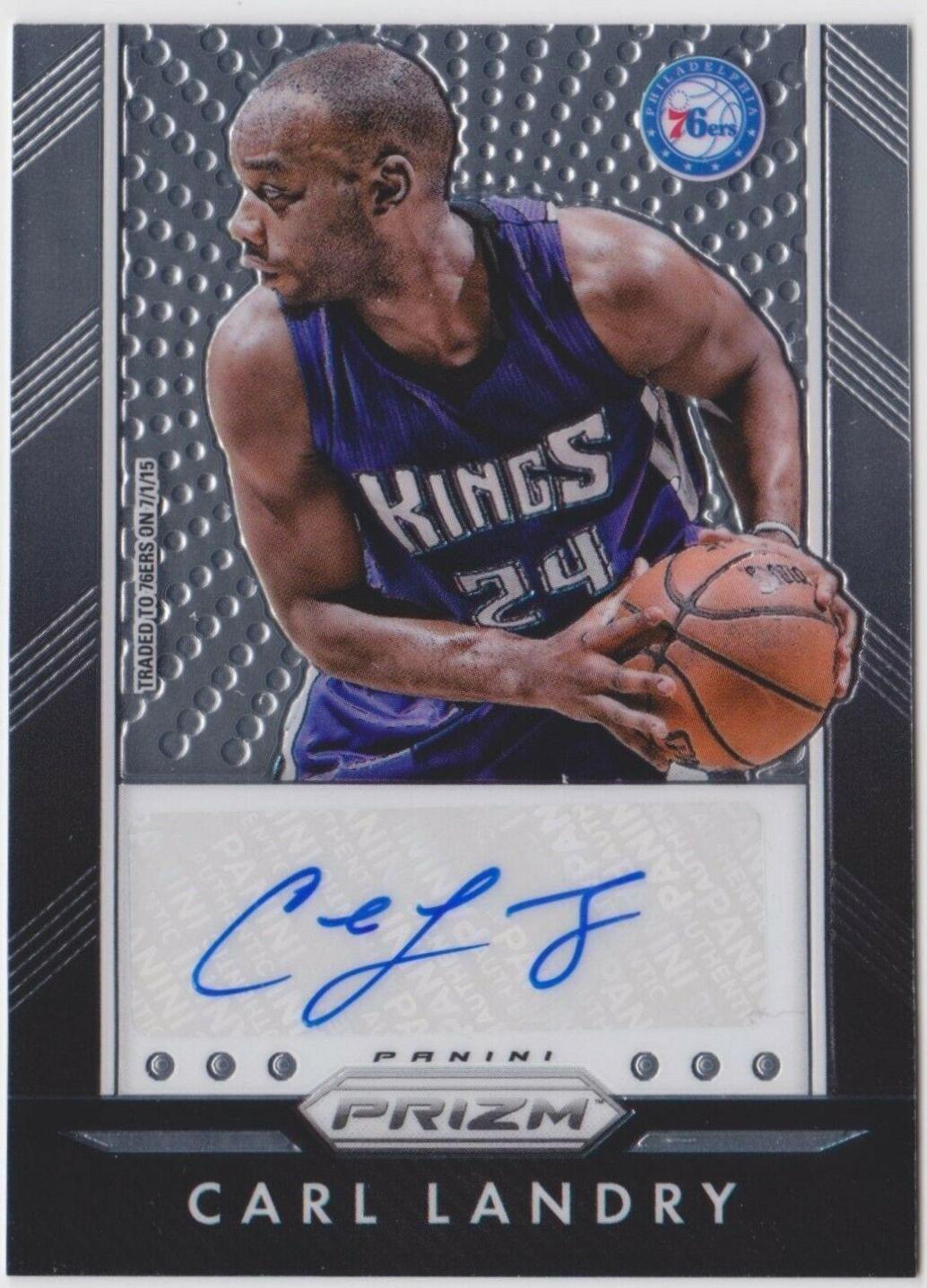 Carl Landry #CLD Basketball Cards 2015 Panini Prizm Autographs