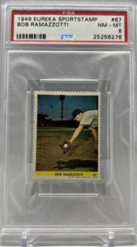 Bob Ramazzotti #67 1949 Eureka Sportstamps Baseball