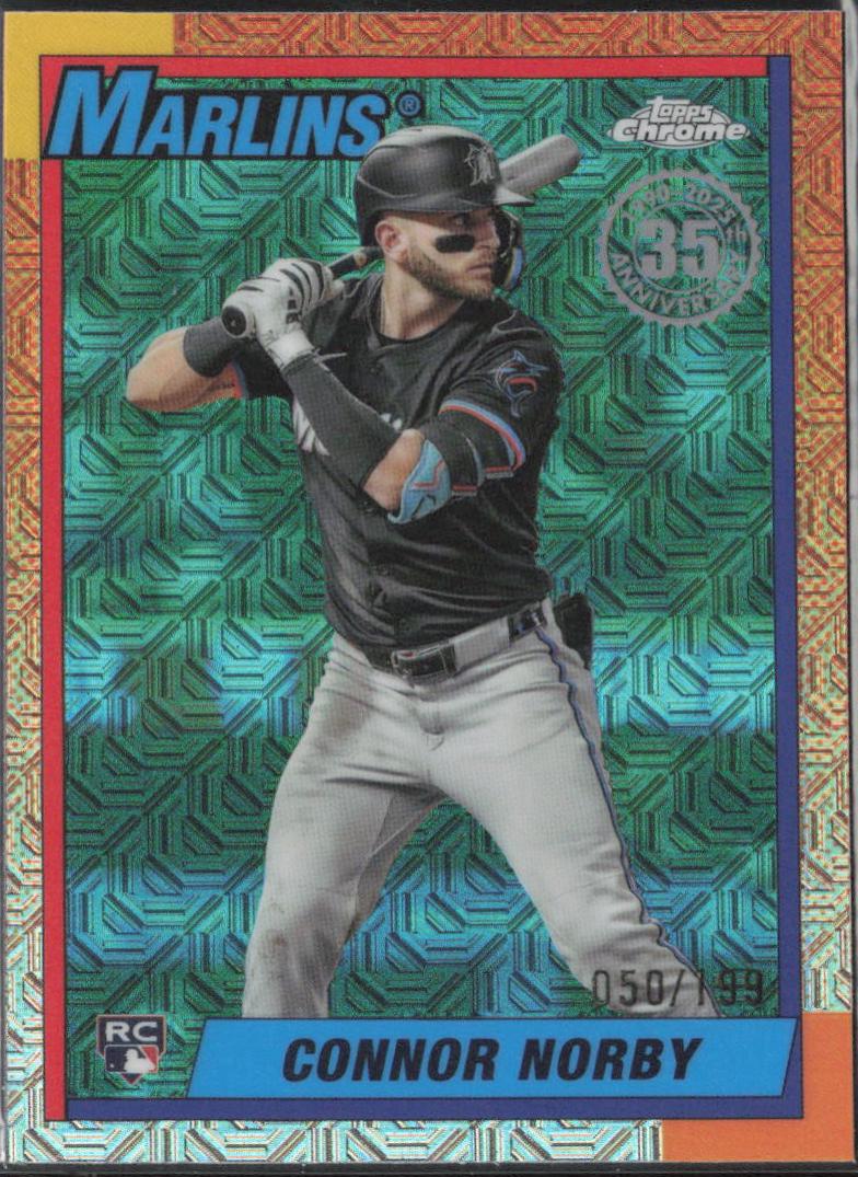 Connor Norby #T90C-87 Baseball Cards 2025 Topps 1990 Chrome