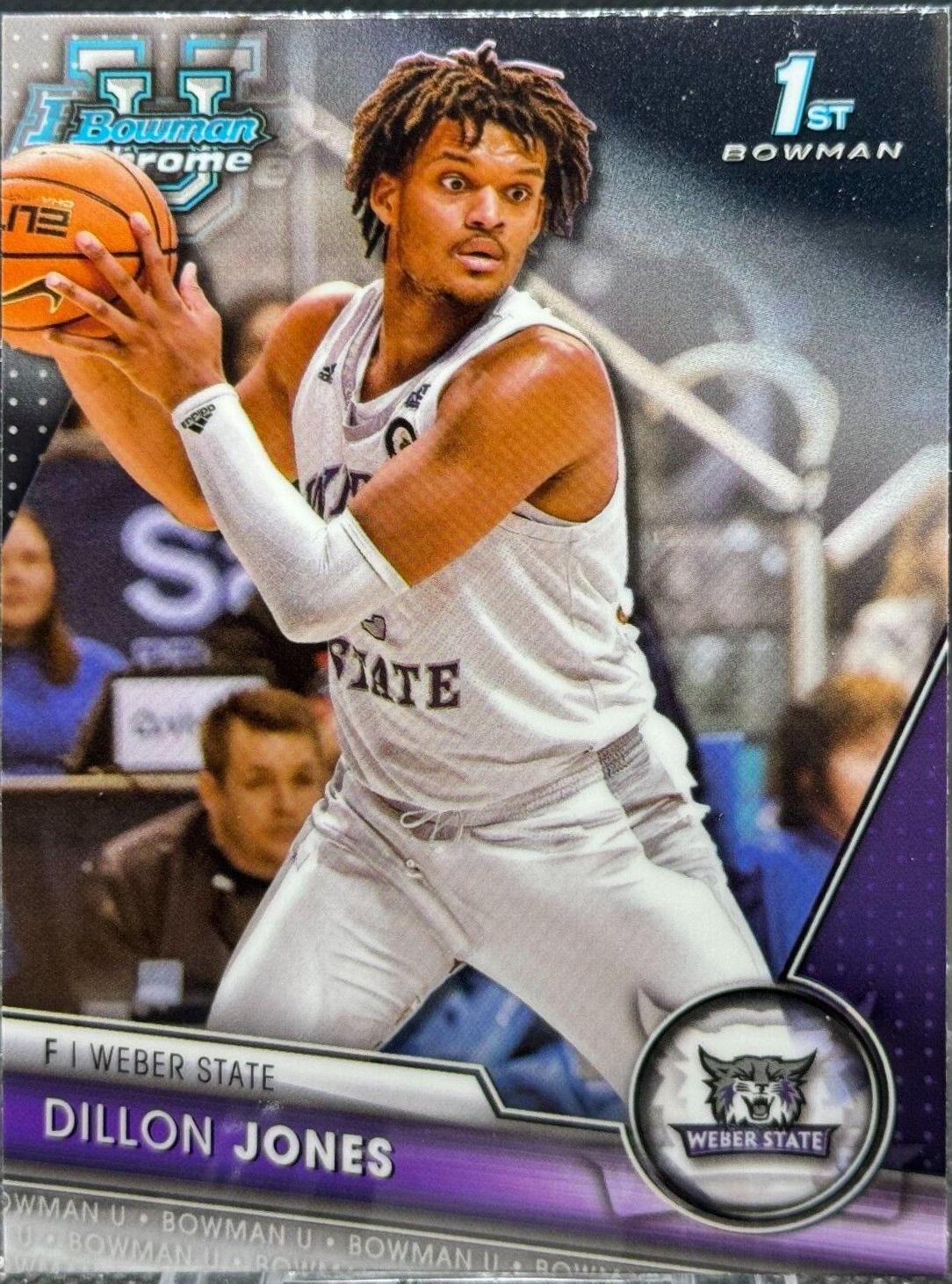 Dillon Jones #1 Basketball Cards 2023 Bowman Chrome University