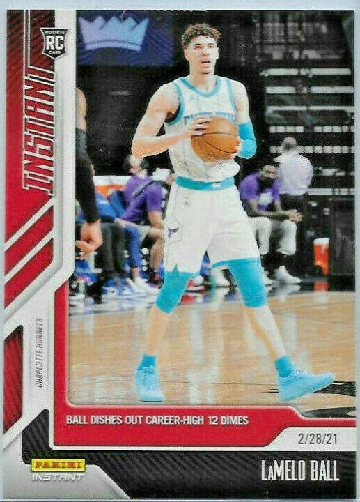 LaMelo Ball #86 Basketball Cards 2020 Panini Instant