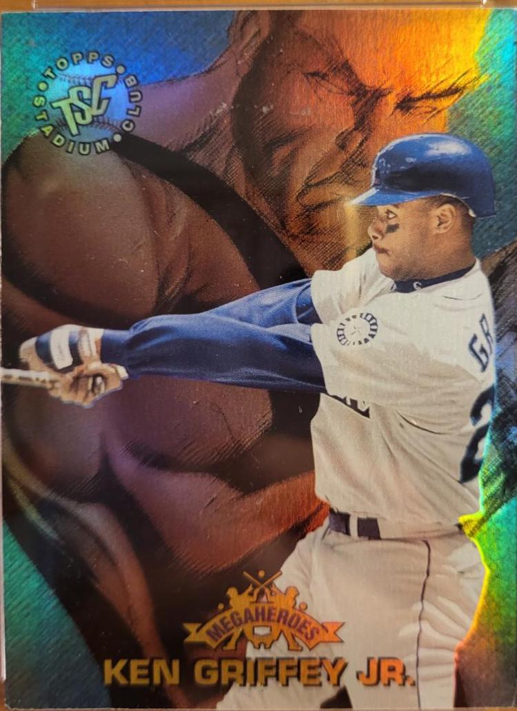 Ken Griffey Jr #MH2 Baseball Cards 1996 Stadium Club Megaheroes