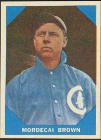 Mordecai Brown #9 Baseball Cards 1960 Fleer