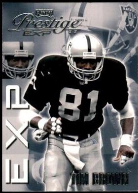 Tim Brown #EX106 1999 Playoff Prestige Exp Football