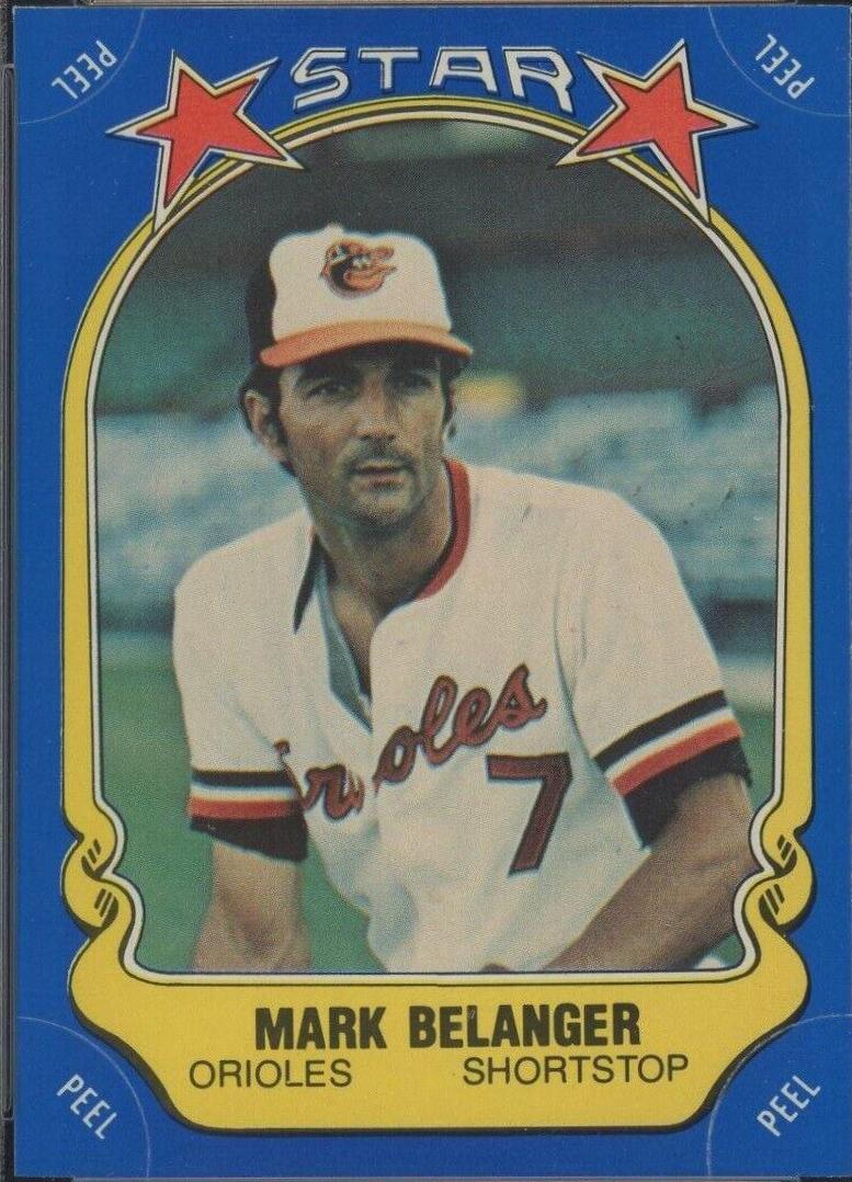 Mark Belanger #39 Baseball Cards 1981 Fleer Star Stickers