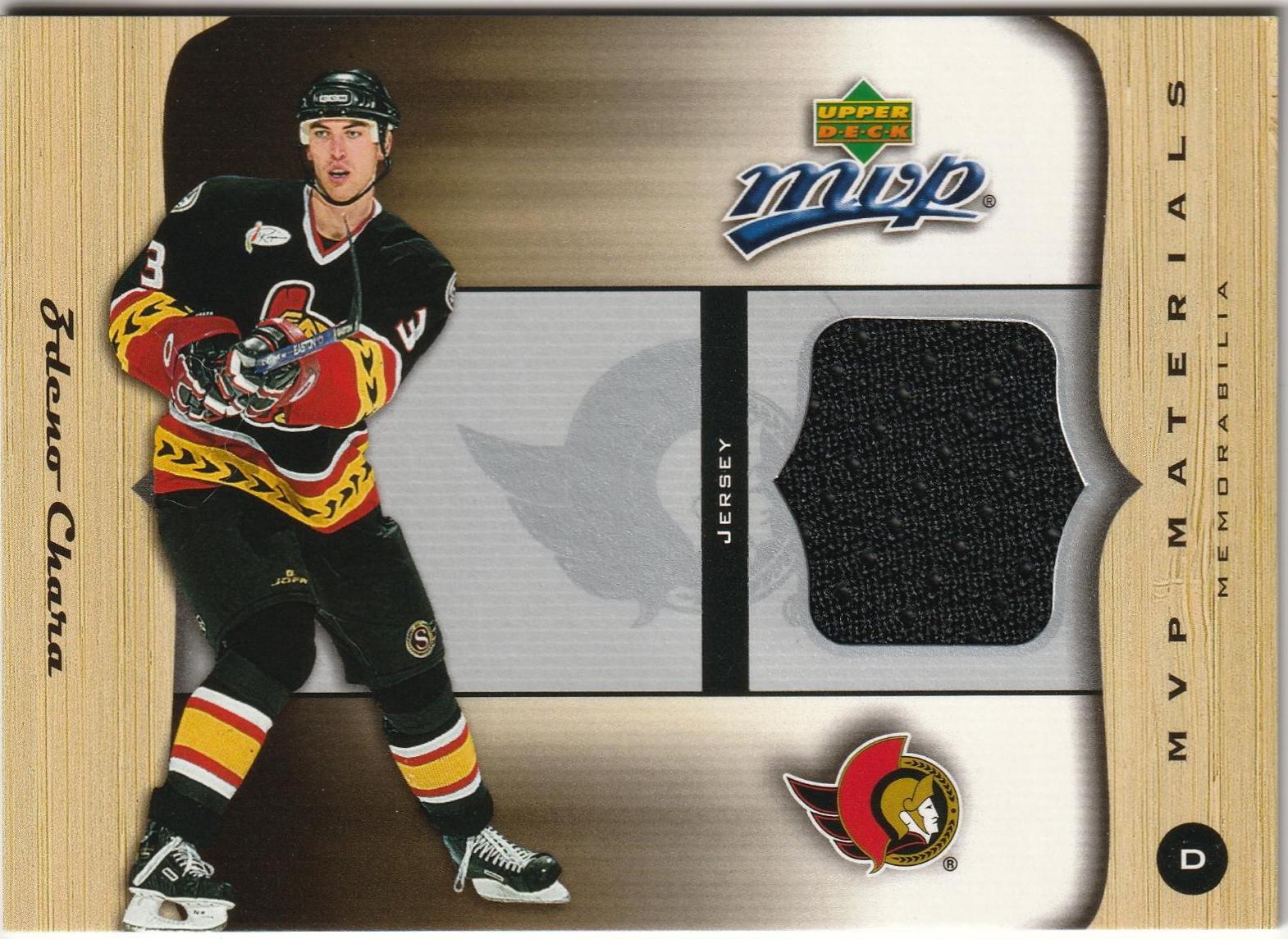 Zdeno Chara #M-ZC Hockey Cards 2005 Upper Deck MVP Materials