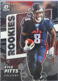 Kyle Pitts #RGK-9 Football Cards 2021 Panini Donruss Optic Rookie Gridiron Kings