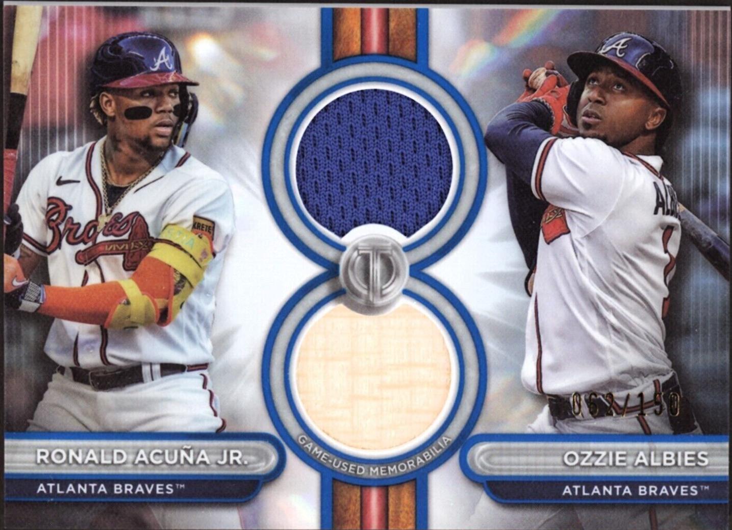Ronald Acuna Jr. / Ozzie Albies [Blue Dual Player] #DR2-AA