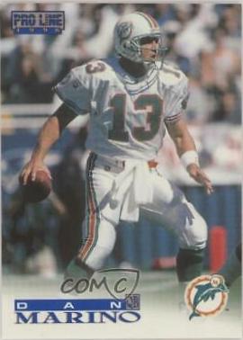 Dan Marino #5 Football Cards 1996 Pro Line