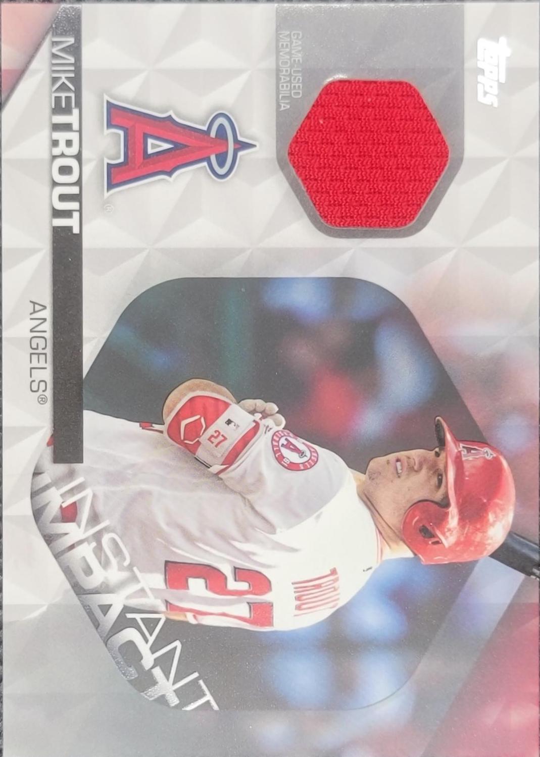 Mike Trout #IIR-MT Baseball Cards 2018 Topps Instant Impact Relics