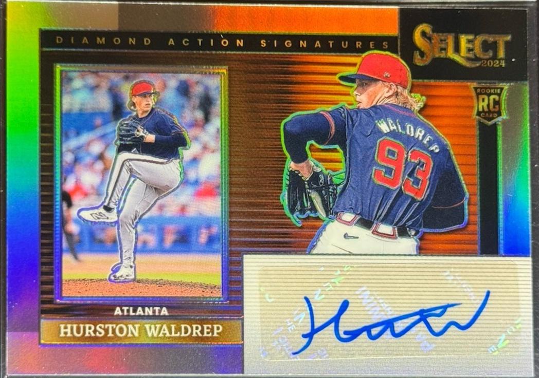 Hurston Waldrep #DAS-HW Baseball Cards 2024 Panini Select Diamond Action Signatures