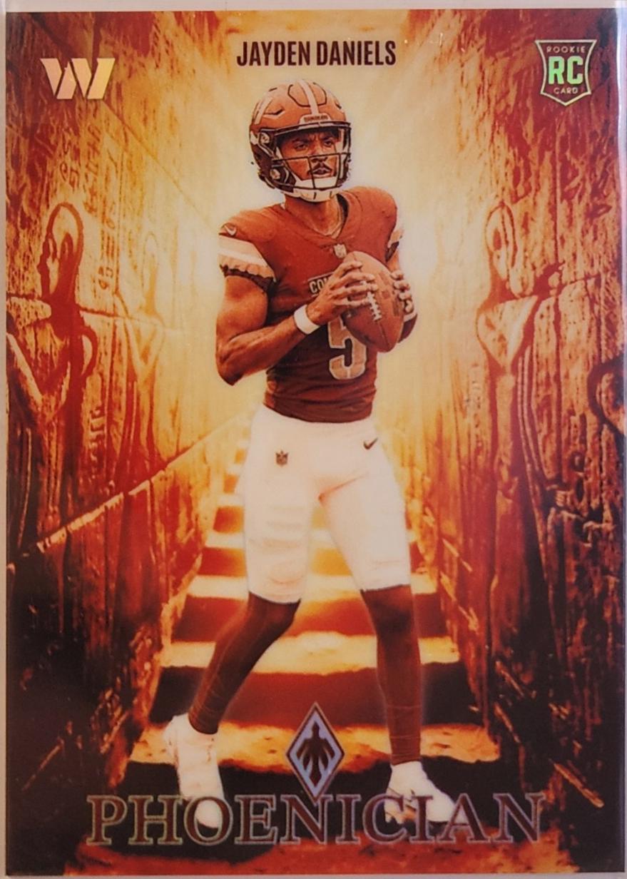 Jayden Daniels #5 Football Cards 2024 Panini Phoenix Phoenician