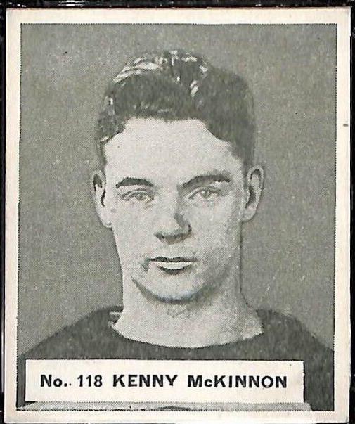 Kenny McKinnon #118 Hockey Cards 1937 V356 World Wide Gum