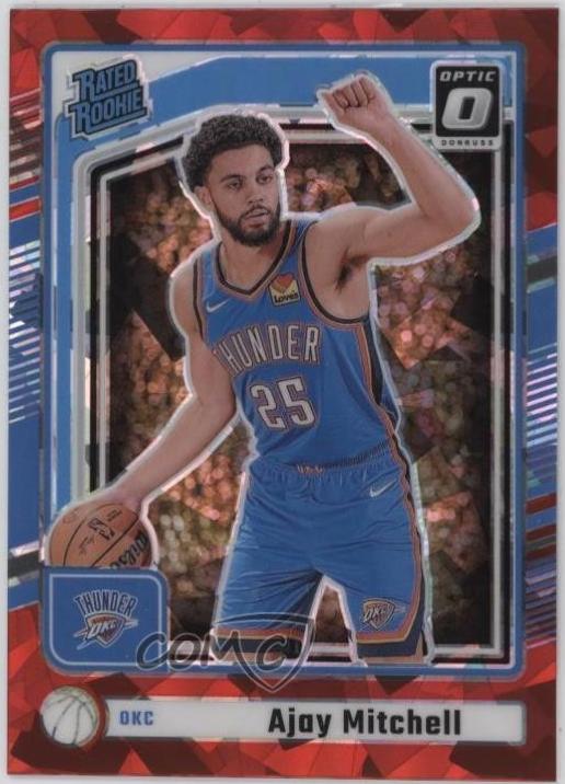 Ajay Mitchell [Red Cracked Ice Optic Holo] #218