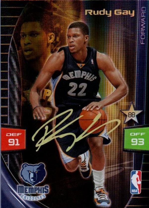 Rudy Gay Basketball Cards 2009 Panini Adrenalyn XL Extra Signature