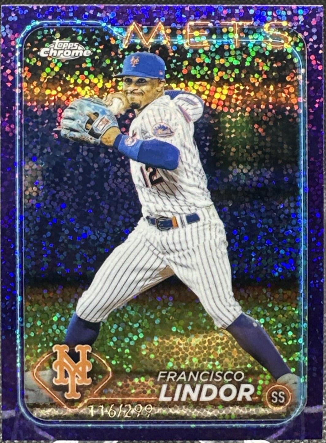 Francisco Lindor [Purple Speckle Refractor] #137