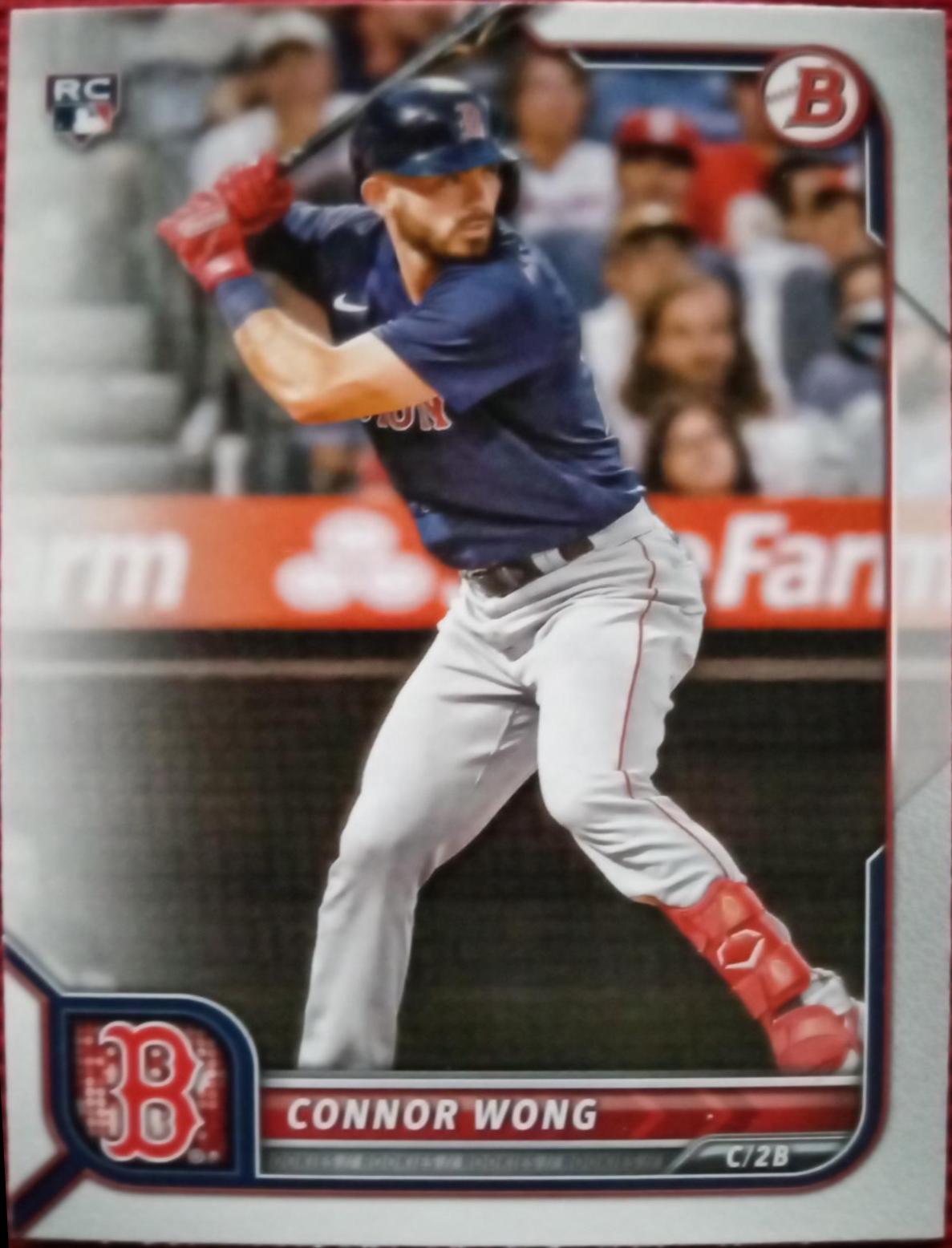 Connor Wong #82 Baseball Cards 2022 Bowman
